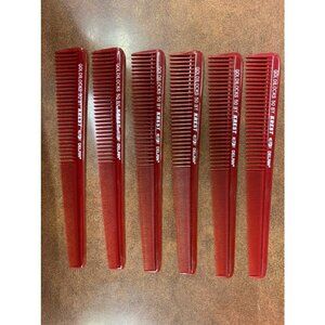 Krest Professional hair comb 50 7/1/2" (pack of 6) burgundy